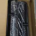 OCEANBROAD Boat Bumpers for Docking, Boat Dock Bumpers for Edge & Side, Marine Fender Guard with Stainless Steel Hardware, UV-Resistant PVC, Vertical Dock Protection for Straight Edge Installation (Black)