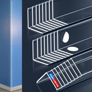 Frychee Clear Self-Adhesive Wall Corner Protectors，Corner Guards & Edge Protector for Wall Door Frame Cabinet Baseboard & Door, Table, Stair (36, 36" X 1.0")