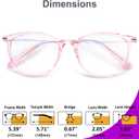 VISOONE Anti Slip TR90 Blue Light Blocking Glasses Size M Eyewear Frame with Anti Glare Eye Protection for Women GaeL