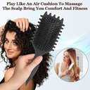 Curly Hair Brush Black, Volume Curl Defining Brush for Effortlessly Detangling Shaping and Styling Men's Women's Curls, Waves & Coils, Curly Hair Products, Reduce Frizz