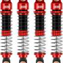 INJORA 53mm 6g Each Shocks- Absorber Oil Threaded Damper for TRX4M TRX4MT 1/18 RC Crawler Upgrade, Red