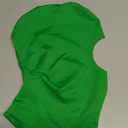 ATHX Men's and Women's Spandex Costume Open Face Mask Halloween Cosplay Stretchy Hood Mask, Green 
