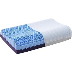 Berklan Pillow for Sleeping with Adjustable Booster 100% Elastic Grid Ergonomic Supportive Neck Oversized Pillow for Hot Sleepers, Large