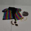 70s Outfits for Boys Disco Costume Kids Halloween Party Dress Up (10-12 Years, Multicolor)