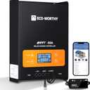 ECO-WORTHY 60A MPPT Solar Charge Controller with Bluetooth&WiFi, Max PV Input 150V, 12/ 24/ 36/ 48V Solar Panel Regulator for Lead-Acid/ Lifepo4 Battery in Solar System RV