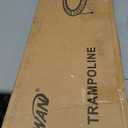 Newan 40"-48" Silent Mini Trampoline Fitness Trampoline Bungee Rebounder Jumping Cardio Trainer Workout for Adults-Max Limit 330lbs (A 40" Round violet (NO Handle))