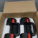 41LBS Adjustable Dumbbell Set, Each 5/10.3/15.4/20.5lb Adjustable Dumbbells for Men Women, 4 Level Weights Set with Handle as Kettlebell for Home Gym Workout (Black)