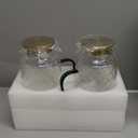 Glass Pitcher with Lid, 2 PACK 68 oz/2 Liter Vintage Water Pitcher, Clear Borosilicate Glass Water Carafe for Cold Brew, Coffee, Lemonade, Iced Sun Tea,Beverage, Milk, Heat Resistant