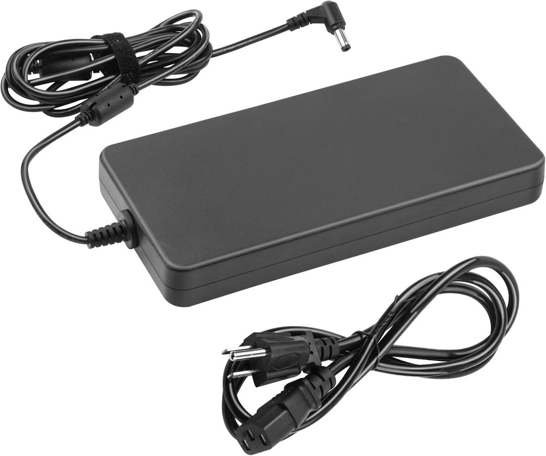 TREE.NB 180W Rog Laptop Charger,19V 9.5A 180W Rog Power Adapter Compatible Rog G55 G55VW G46VW G70 G75 G75VW G75VX A53 A53S G750JM G750JS, Easy to use, Black