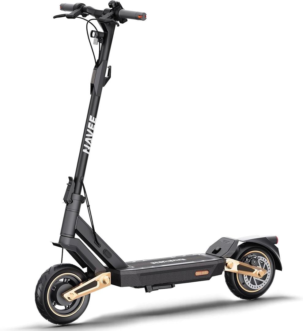 NAVEE GT3/ST3 Series Electric Scooter, 20/25 MPH Top Speed, 47/38/30 Miles Max Range, 1000W/1350W Motor with Dual Suspension, 10" Tires All Terrain, Heavy Duty, Foldable for Adults Teens (UL2272)