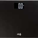Eat Smart Precision Digital Bathroom Scale for Body Weight Extra-Wide Platform, High-Visibility Display, Ultra-Durable Design for Home, Pets, Luggage & More, 550 LB High Capacity, Black