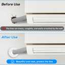 Mini Split Cover Wall Sleeve for Air Conditioner Line Set Covers with air Conditioning Filter Cotton for Outside Units AC Sleeve Through The Wall Pipe Accessories (8.66 inches Length)