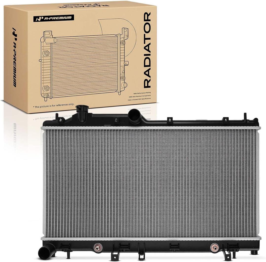 A-Premium Engine Coolant Radiator with Transmission Oil Cooler Compatible with Subaru Outback 2005-2009, Forester, Impreza, Legacy, Automatic Transmission, Replace# 45111AG00A, 45111AG06A
