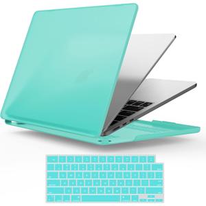 IBENZER Compatible with 2025 2024 2023 2022 MacBook Air 13 inch Case M4 A3240 M3 A3113 M2 A2681, Plastic Hard Shell Case with Keyboard Cover for Mac Air 13.6, Turpuoise, MAT13-KK-TBL+1 (Turquoise)