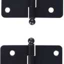 Deltana S44R410B-BT Steel 4-Inch x 4-Inch x 5/8-Inch Radius Hinge with Ball Tips (Oil Rubbed Bronze), Pack of 3