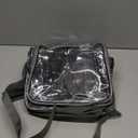 PAMANO Clear Backpack Transparent Heavy Duty School PVC Bookbag See Through Bag Boys and Girls for College Work Travel Security (Grey)