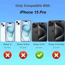 BITOBE Designed for iPhone 15 Pro Glitter Case Cheetah Print Design, Luxury Sparkly Shockproof Slim Leopard Bumper with Camera Protection for Women Girls Men 6.1"- Pink