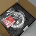 Magnetic Dryer Vent Kit for Tight Spaces - Self-Aligning Mag-Snap Connector, Heat Resistant & Flame Retardant ABS, Airtight Seal, Includes 4" x 2.6ft Flexible Duct & Clamps (Zinc White)