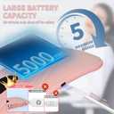 Portable Cordless Heating Pad for Cramps, 6 Heat Levels and 6 Massage Modes, 5000mAh, Auto Shut-Off, NTC Temp Control, Belly and Back Heating Pad, Gifts for Women and Girls (Pink)