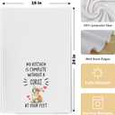 Corgi Dog Kitchen Towels,Corgi Hand Towels,Corgi Waffle Weave Kitchen Dish Towels for Kitchen Bathroom,Corgi Tea Towel,Corgi Gifts for Corgi Lovers(1624 Set of 2)