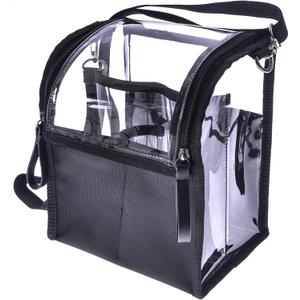 Trave Medium Makeup Brush Buddy Makeup Brush Holder Bag Cosmetic Kits Beauty Accessories Storage Organizer Bag with 4 Dividers & Shoulder Straps