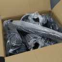 ZHOOGE Hairstylist Rolling Cart, Salon Trolley With Storage Platform and Hair Separator Stand, Coloring Tray With Dye Bowls and Tools, Black