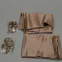 ALASKA BEAR Silk Pillowcase for Hair and Skin, Set of 2 Pure Genuine 22 Momme Mulberry Silk Pillow Cases Queen Size for Bliss Sleep Better Than Poly Satin, Zipper Closure(2pc, Taupe)