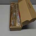 homdiy 6 Pack 12-5/8 Inch Gold Handles for Cabinets Kitchen Cabinet Handles Brushed Brass Cabinet Pulls Gold Hardware for Cabinets Stainless Steel Modern Hardware