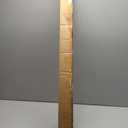 AIZESI One-Piece Brushed Gold Tension Shower Curtain Rod 54-90" No Drilling