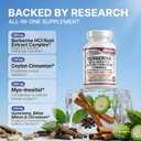Clean Nutra Berberine Supplement Myo-Inositol Ceylon Cinnamon Gymnema Bitter Melon Chromium Complex for Digestion, Antioxidant Support & Wellness 90 Vegan Capsules, EXP: 11/26