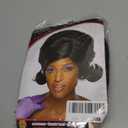 Linfairy 1960s Short Beehive Wig Perfect for Halloween Party Cosplay Bauffant Wigs (Black)