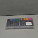 Mzh Art Double Line Metallic Markers set of 24 x 2 PACK Colors Glitter Pen Paint Permanent Brush Pen Never Fade Quick Dry for Designing Photo Album, Guest Book, Scrapbook, DIY card, Glass, Rock