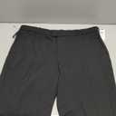 Van Heusen Men's Flex Flat Front Straight Fit Pant (40W x 29L, Black)