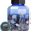 X-Large Piggy Bank for Adults Kids, Vcertcpl Digital Coin Counting Bank with LCD Counter, 2.4L Capacity, Great Coin Counter Bank Money Counting Jar with Total Amount Displayed (Blue2, X-Large)
