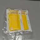 Glow in The Dark Party Supplies,3 Pack Neon Party Decorations,9.9 X 6.6 ft  Tinsel Foil Fringe Curtains Macaron Yellow,Photo Booth Prop Backdrop Streamer for Birthday Party Streamer Decor