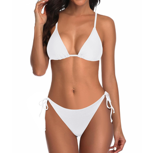 Holipick Women Two Piece Swimsuit Sexy Triangle Bathing Suit Top String Bikini Sets Tie Side Swimwear, XS