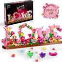 Heart Ornament Building Toy Kit,Love Shaped Flowers Building Set,791PCS Flowers Roses Botanical Plant DIY Collection for Adults Kids Girls and Boys,Home Decor Gift for Birthday, Valentines
