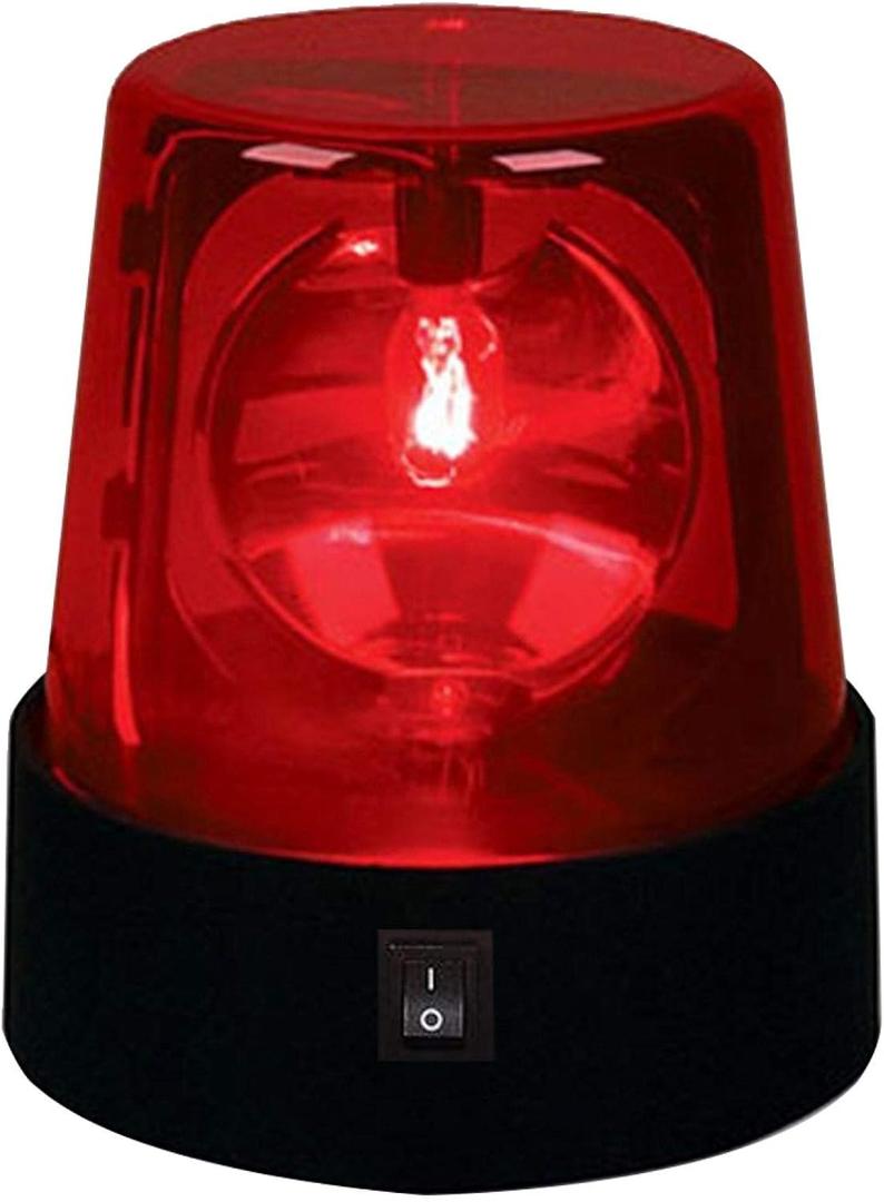 Balana 4.5" LED Strobe Light, Rotating Flashing Light, 360 Degree Disco Party Lamp, Perfect for Club, Home Party, Ballroom, Show Bar (Red, 1PC)