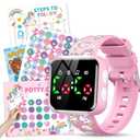 Potty Training Watch & Chart for Toddler Girls: Adjustable Volume Potty Watches for Kids Unicorn Potty Training Chart with Reward Stickers Toilet Training Tools Gifts for Girl (Pink)
