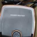 Handy Heater Instant Heat - Copper Infused Ceramic Technology Space Heater, 1200 Watts, Portable Heater for Office, Bedroom or Any Indoor Space, Adjustable Heat, Quiet & Cordless Personal Heater