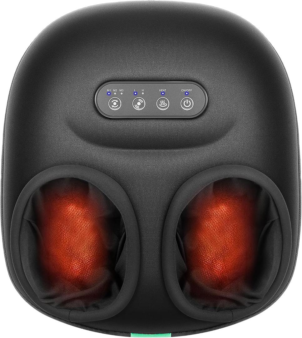 Medcursor Foot Massager with Heat, 2026 Upgraded Shiatsu Foot Massagers for Delivers Pain Relief, Tired, Plantar Fasciitis, Adjustable Air Pressure, Fits Up to13