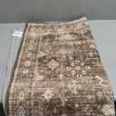 Lahome Oriental Washable Hallway Runner Rug, 2x6 Runners for Hallways Non Slip Ultra-Thin, Vintage Soft Long Carpet for Kitchen Bathroom Bedroom Laundry Room,Brown/Grey (Taupe)