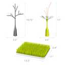 Boon Lawn Countertop Baby Bottle Drying Rack Bundle - Includes Lawn, Twig, and Stem Baby Accessories - Baby Bottle Organizer and Storage - Baby Bottle-Feeding Supplies - 3 Count