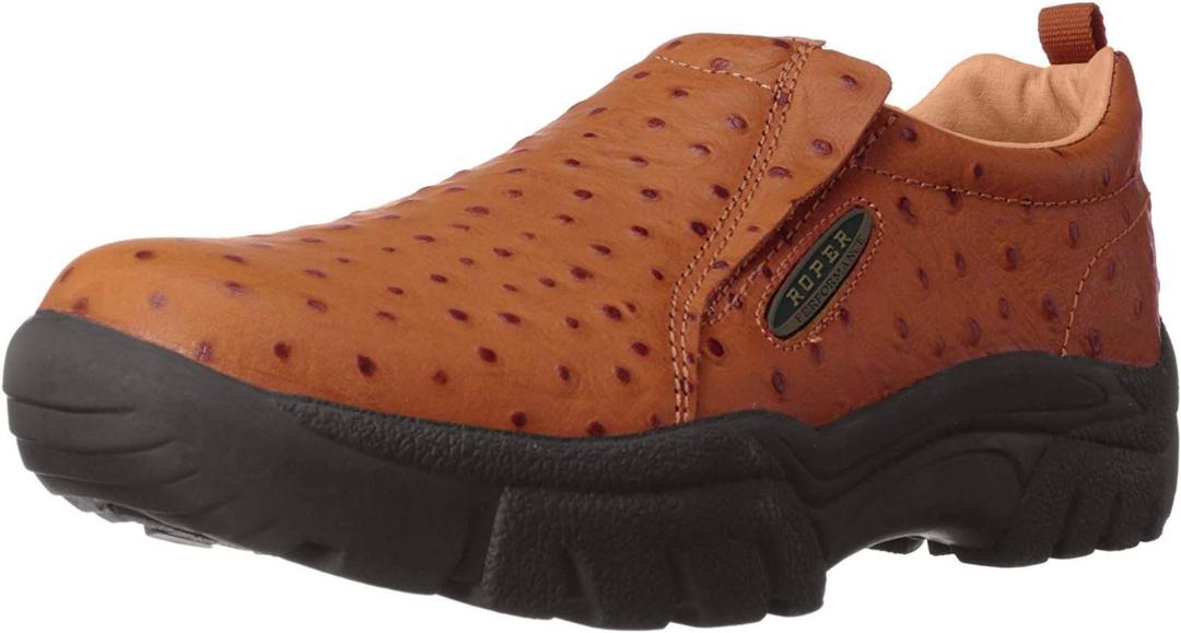 ROPER Mens Performance Slip Resistant Slip On Work/Duty - Brown (Size 7)