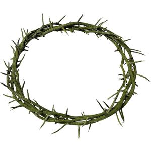Jesus Crown of Thorns Headpiece-Crown of Thorns Ring, 7.5-8" Crown of Thorns Plant,Handmade Wearable Crown Decor for Christian Easter, Church Events, and Christmas Tree Topper