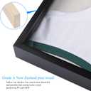 16x20 Large Shadow Box Frame, Jersey Frame Display Case with Grade A Natural Pine Wood Acrylic Front and Metal Hanger Shadowbox Frame Display Depth of 1", Black