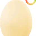 JolyWell Night Light for Kids, Baby Night Light with 7 Colors Changing Mode & Stepless Dimming, Nursery Night Light BPA Free,Rechargeable Egg Night Light for Breastfeeding 1h Timer & Touch Control (White)