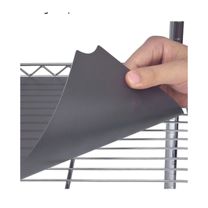 Shelf Liners for Wire Shelf System: Set of 4 in Graphite: 14 x 36 inch: Plastic Wire Shelving Shelf Mats. 2 Packs