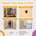 Wall Nanny 2-Pack - Works with 2 Gates - Baby Gate Wall Protector (Made in USA) Protects Walls and Doorways from Pet Gates - for Pressure Mounted Indoor Safety Baby Gates - White