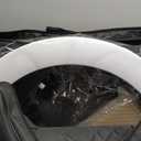 25 '' Ring Light Wall Mount with Phone Holder, Rotatable Triangle Boom Arm Overhead Light Stand for Photography Lighting Studio, Live Streaming, Salon, Barber Light, Beauty Tattoo Light